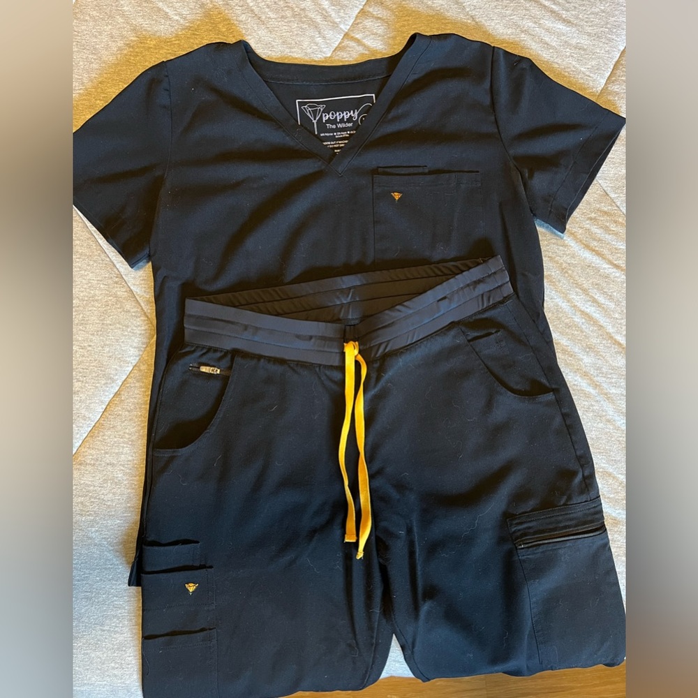 Black Poppy Scrubs